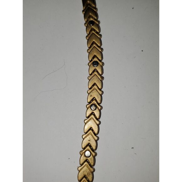 A Vintage Gold And Silver Tone Dual Metal Bracelet Elegant Formal Gift - Picture 10 of 12